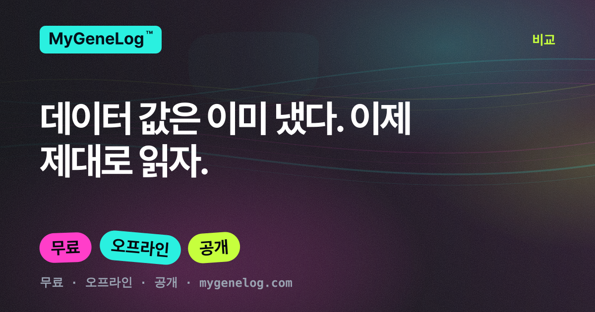 MyGeneLog vs. 23andMe vs. AncestryDNA: 실제로 무엇이 다른가